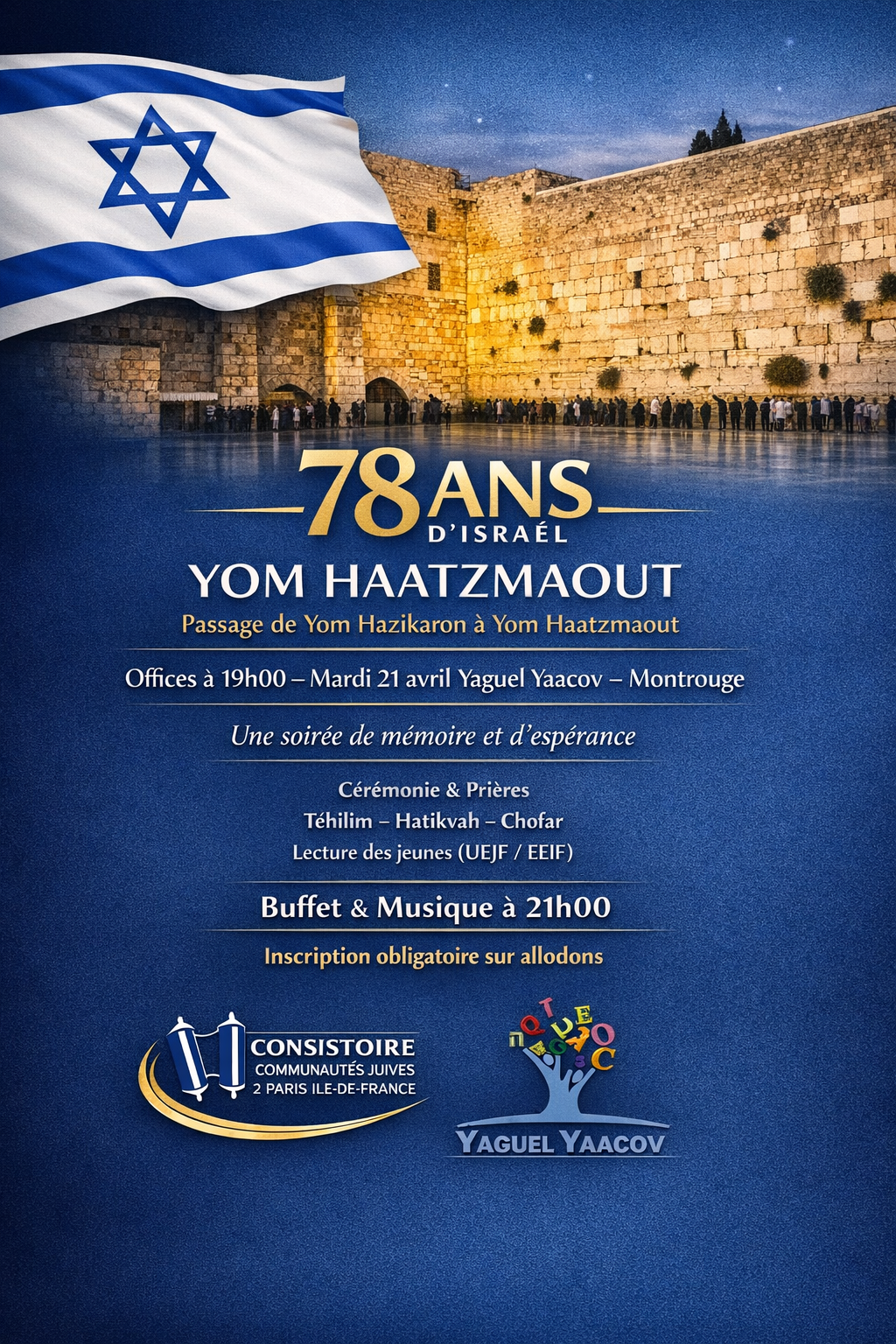 Montrouge - YOM HAATZMAOUT – 78 ANS D’ISRAËL