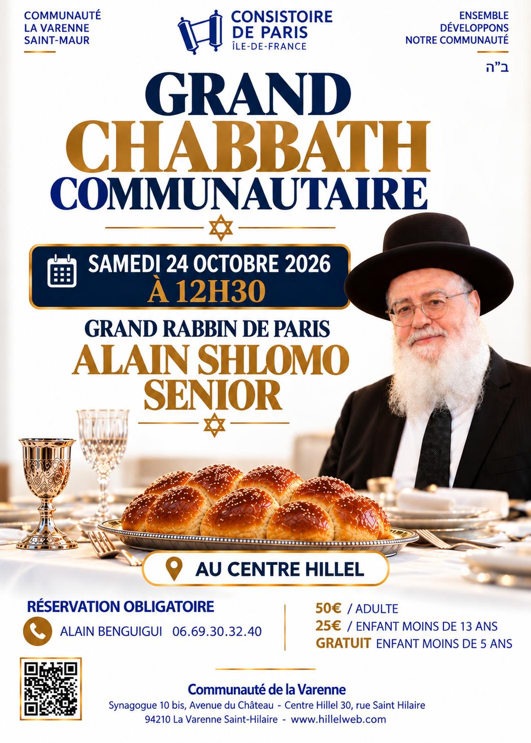 La Varenne St Hilaire - Grand Chabbat Communautaire