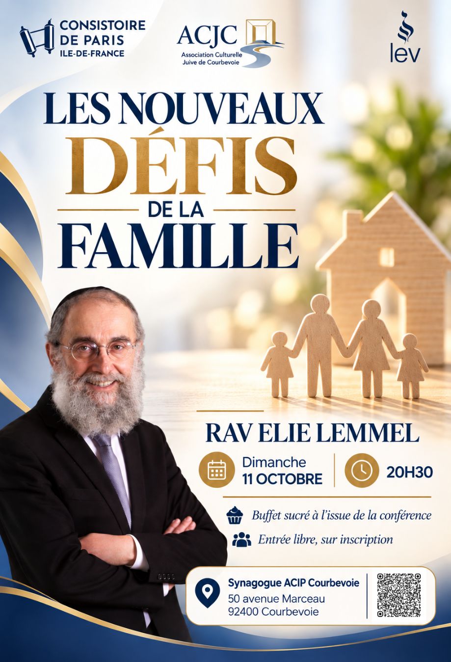 Courbevoie - conférence du Rav Elie Lemmel