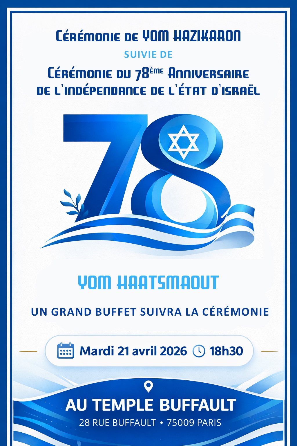 Buffault - Yom Hazikaron et Yom Haatsmaout