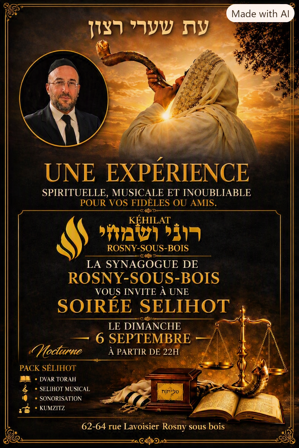 Selihot musicale à rosny