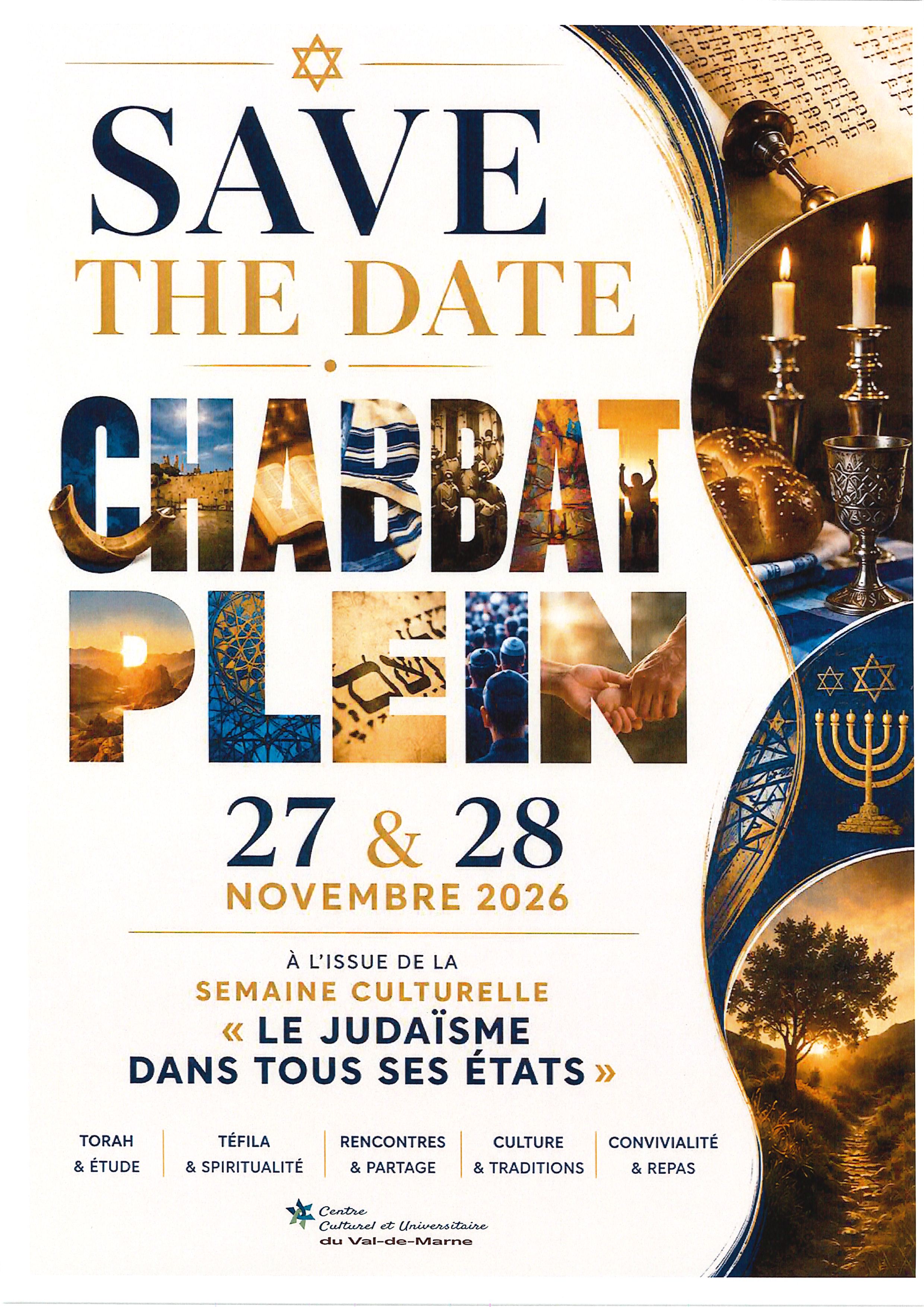 94000 CRETEIL - Maison Communautaire Synagogue Kiryat El - CHABBAT PLEIN